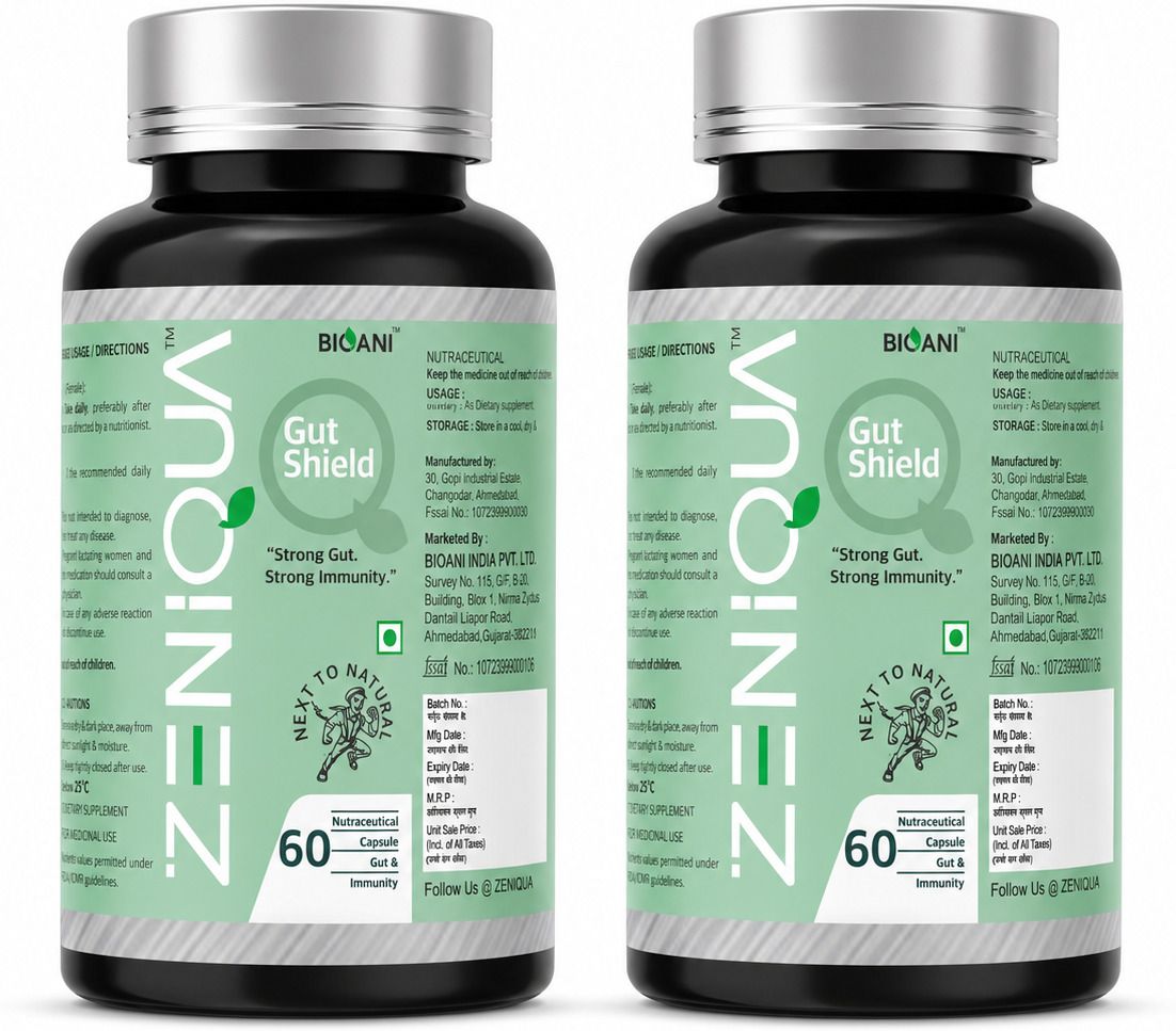 zeniqua GutShield Probiotic & Gut Health Supplement | Digestion Support, Bloating Relief-picture-13