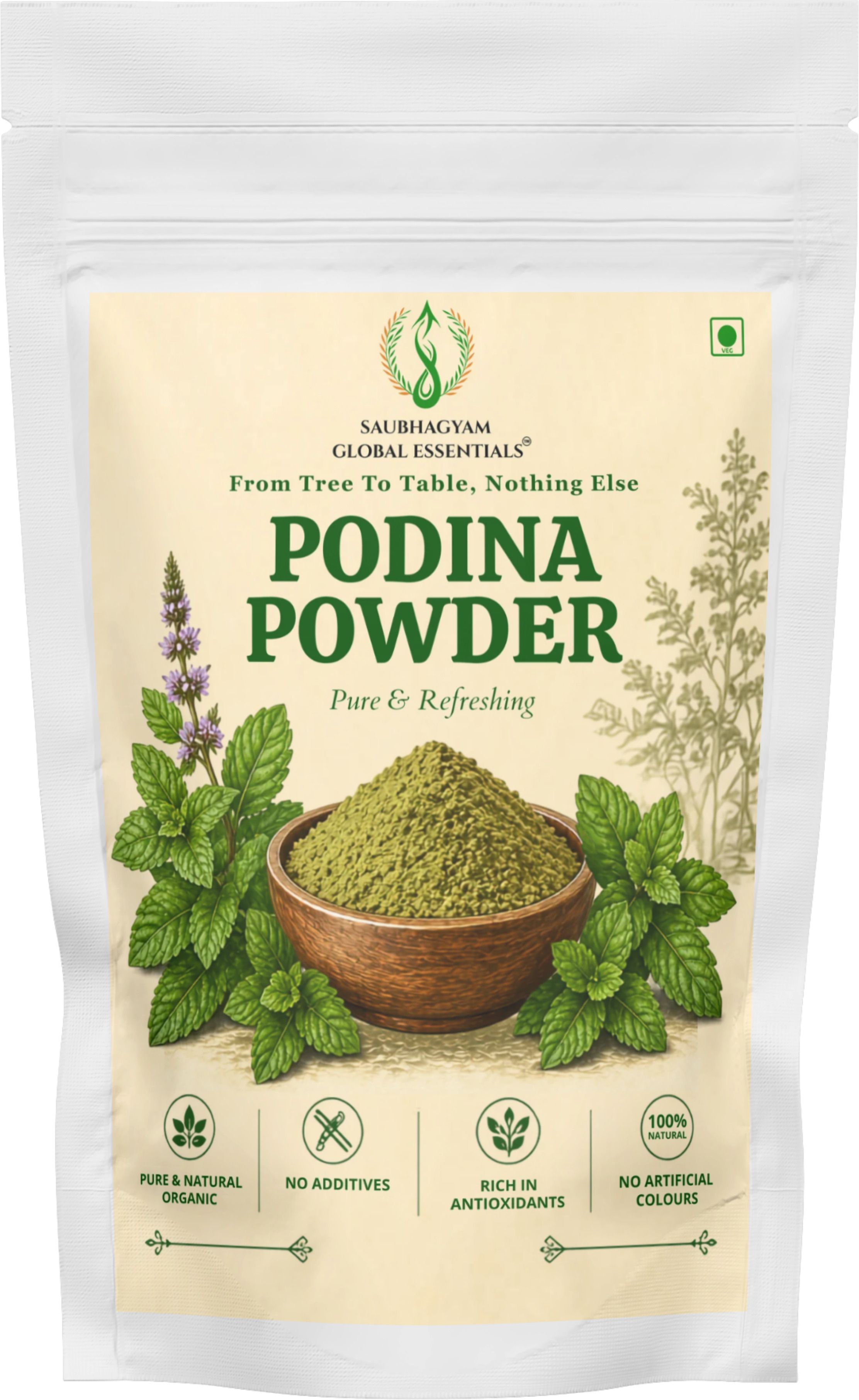 Pure Pudina Powder for Digestion & Refreshing Mint Drinks, 200g-image-35