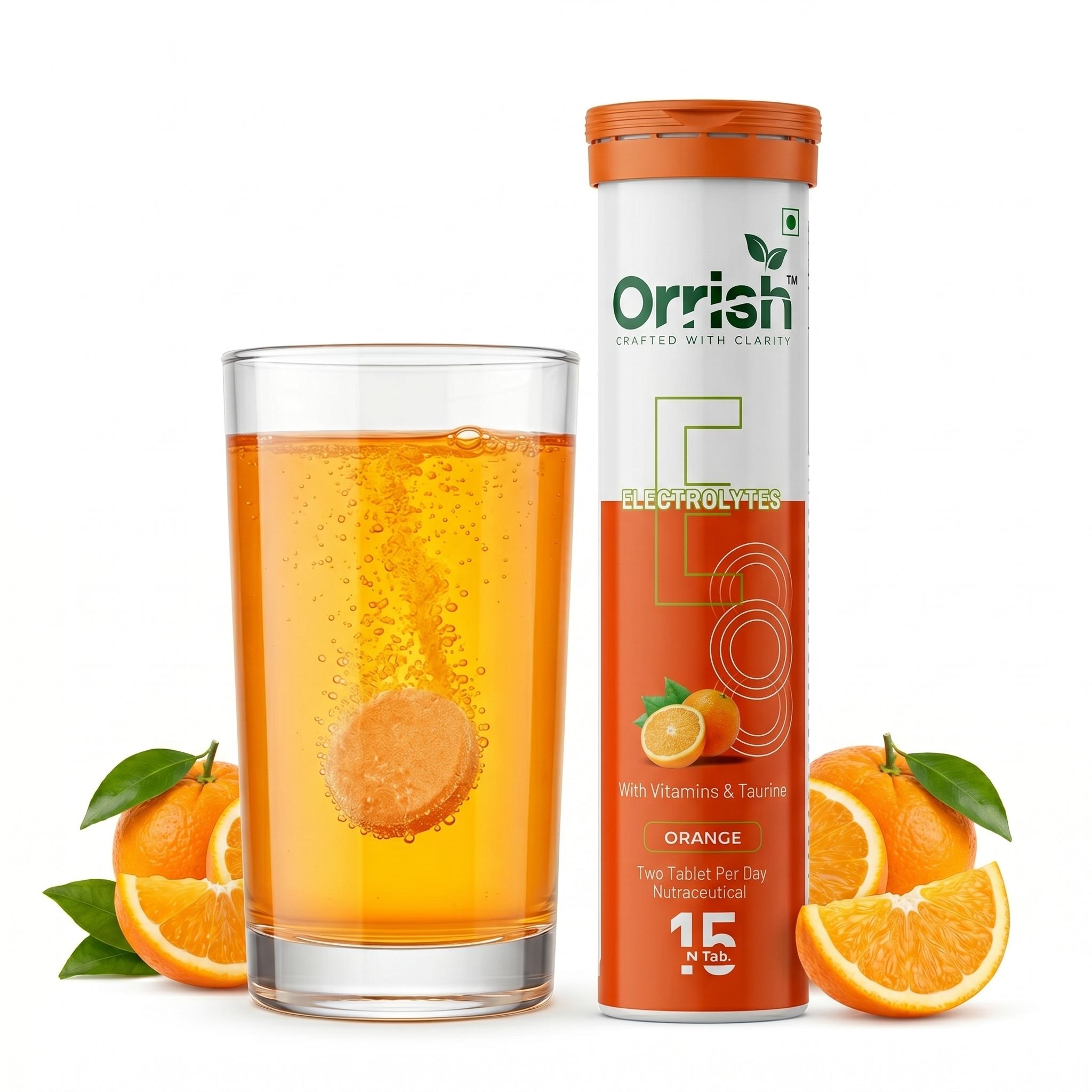 Electrolyte Instant Hydration Energy Support Effervescent Tablets Orange Flavour Hydration Drink-image-19