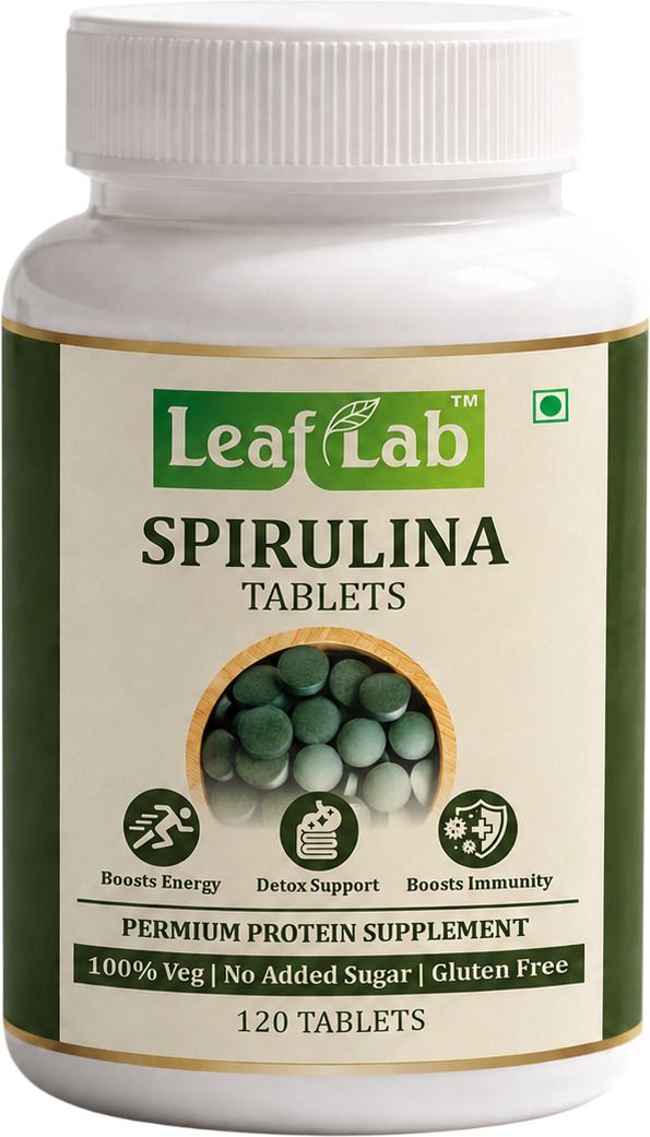 leaflab Spirulina Tablet | Green Superfood for Energy, Detox & Immunity | 60% Protein-picture-28