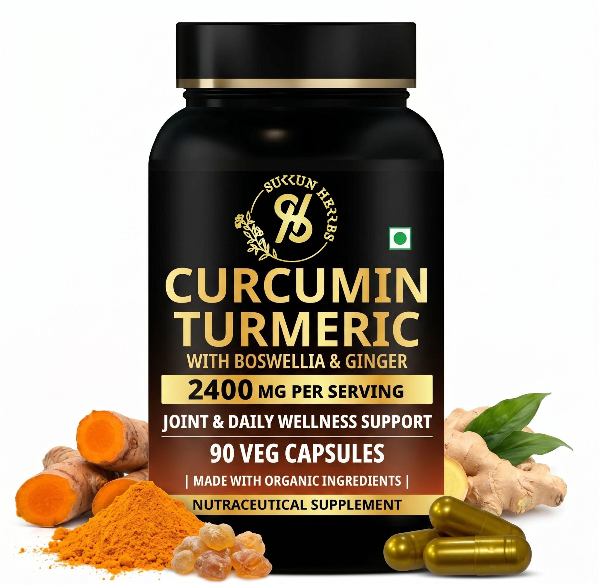 Curcumin Turmeric Capsule | Supports Joint Care, Immunity & Overall Wellbeing-image-1
