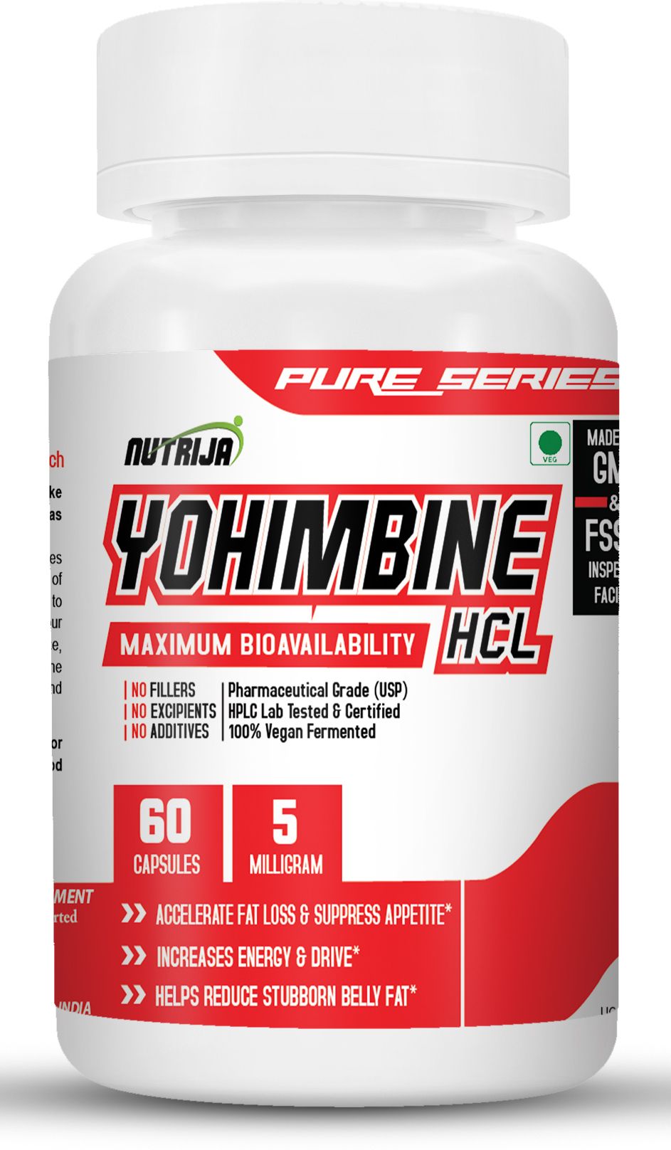 nutrija Yohimbine HCl - 5 Mg Capsules-picture-11