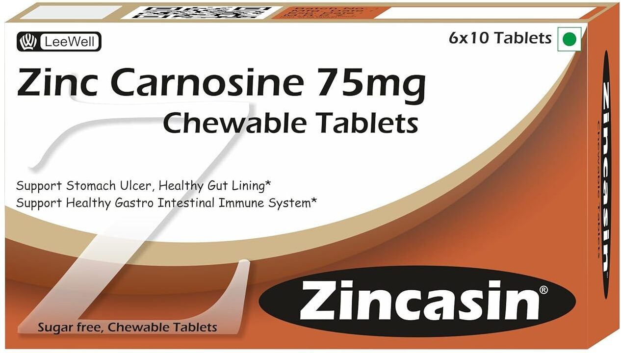 zincasin Zinc l carnosine Chewables | Leaky gut | Stomach ulcer, Gut Lining support-picture-11
