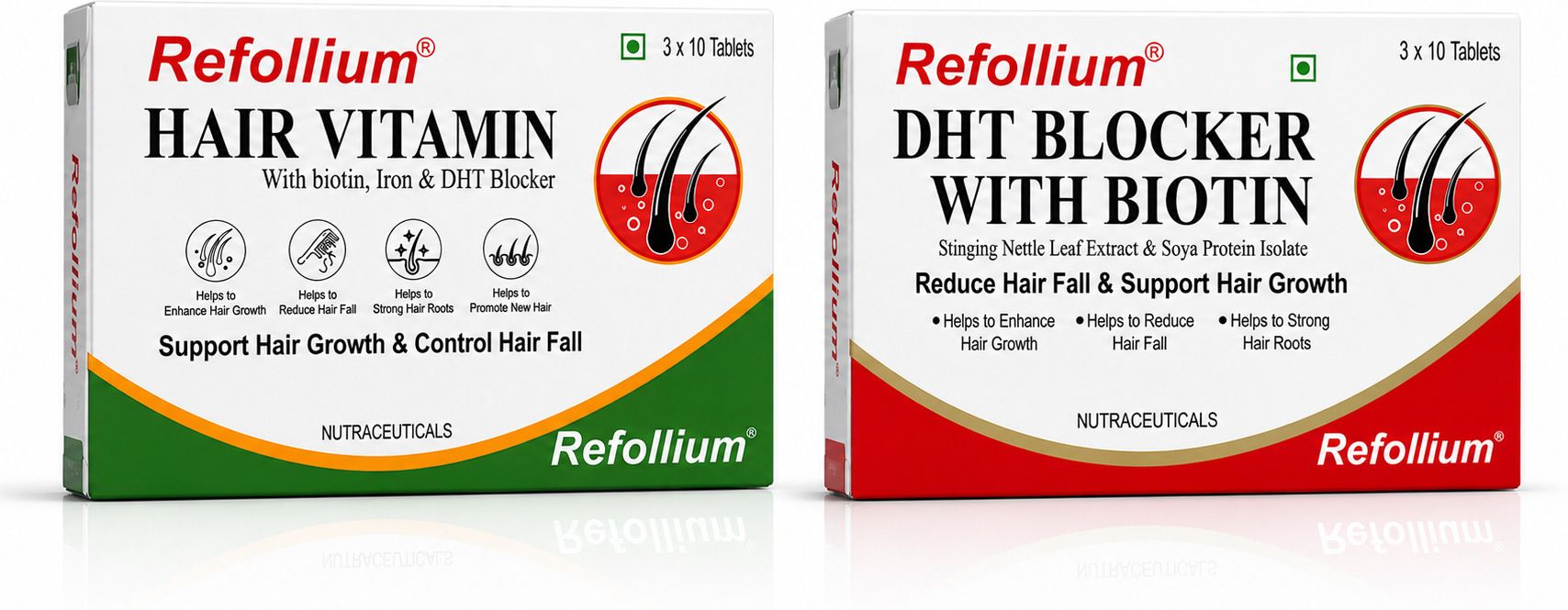 refollium Hair Vitamin Tablet + DHT Blocker 30 Tablets Supports Hair Growth & Nourishes-picture-45