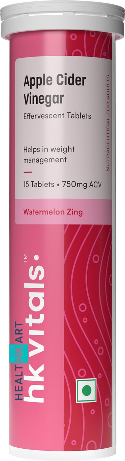 HK VITALS Apple Cider Vinegar 750 mg Effervescent Tablets, Watermelon-image-32
