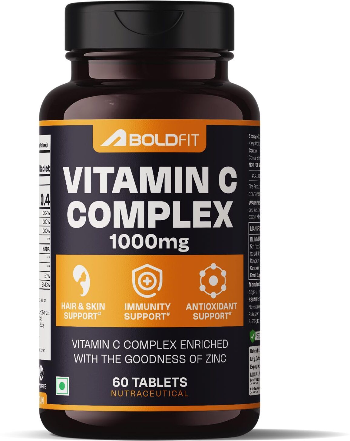 boldfit Vitamin C Complex 1000mg tablets with Amla & Zinc For Immune Support for adults-picture-15