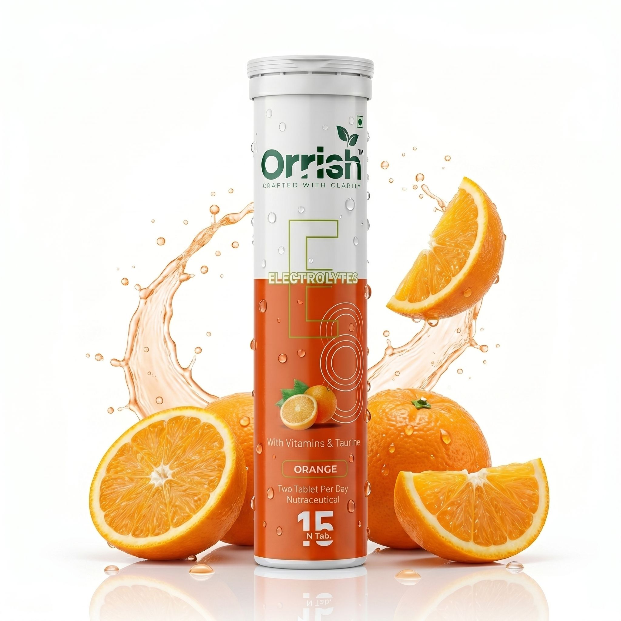 Electrolyte Hydration Recovery Support Effervescent Tablets Orange Flavour Hydration Drink-image-16