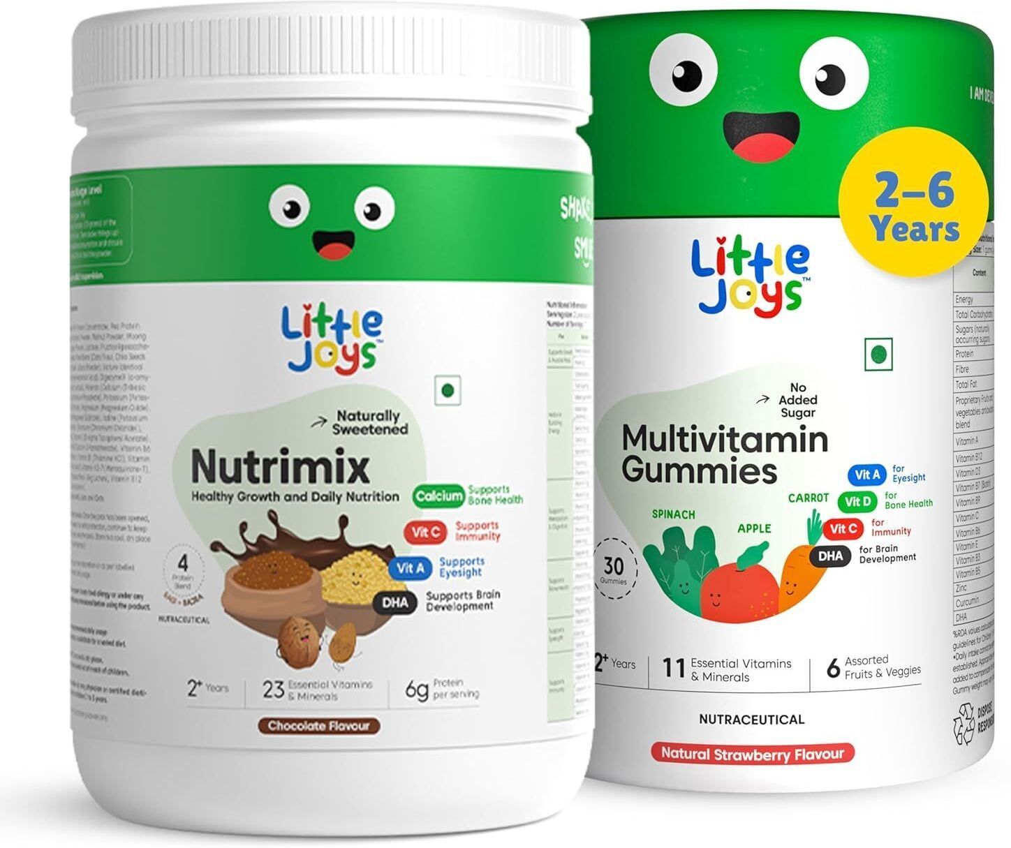 little joys Immunity Booster Kit (2-6 yrs) Nutrimix Powder 350g & Multivitamin Gummies 30N-picture-18