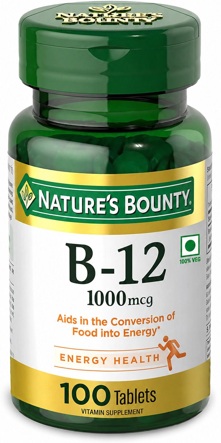 nature's bounty Vitamin B-12 1000 mcg,Supplements, Supports Energy Health Metabolism, 100 Tablet-picture-12