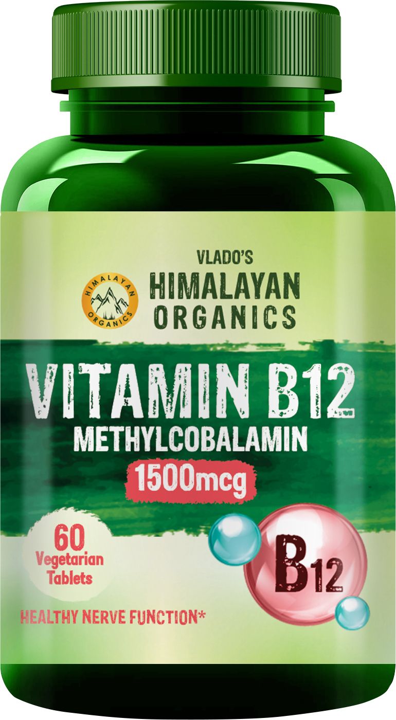 vlado's himalayan organics Vitamin B12 Tablets 1500 mcg -Active form of Methylcobalamin Supplements-picture-12
