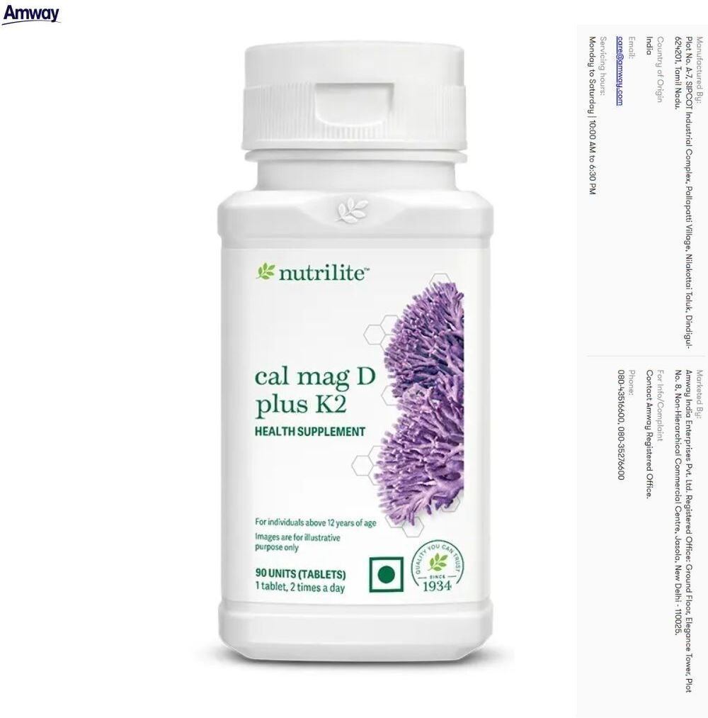 Nutrilite Cal Mag D Plus K2 – Promotes Healthy Bone Structure with Vitamin K2 | Nutrilite Cal Mag D Plus K2 – Promotes Healthy Bone Structure with Vitamin K2 | Tablet-image-35