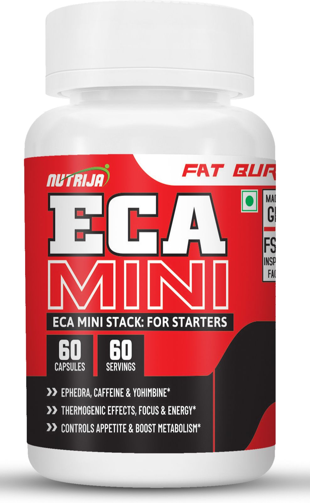 ECA MINI STACK : Ephedra, Caffeine, Yohimbine - 60 Capsules-image-5