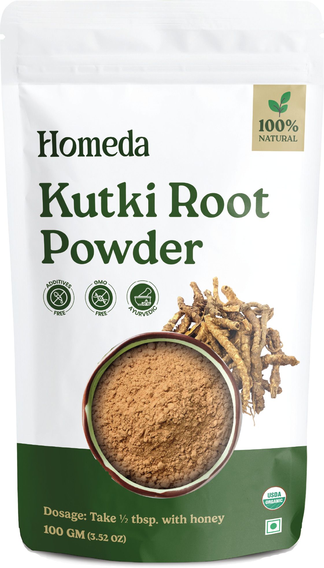 Kutki Powder for Liver Support, Detox - Ayurvedic Katuka Rohini Churna-image-3