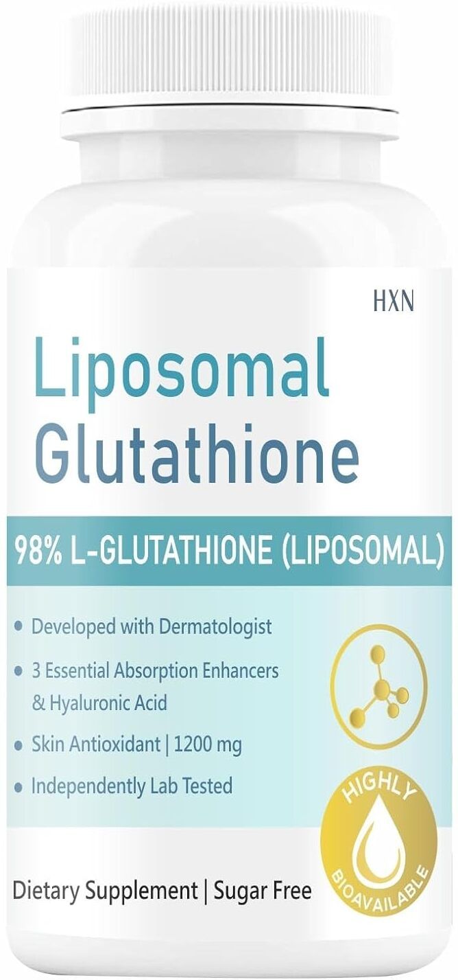 hxn Liposomal Glutathione 1200mg with Hyaluronic Acid & Vitamin C, 60 Tablets-picture-4