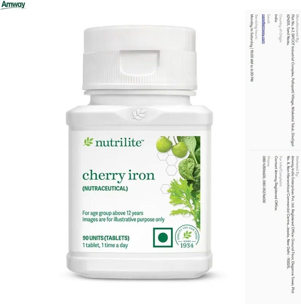 Nutrilite Cherry Iron is ideal for those with iron deficiency or anemia | Nutrilite Cherry Iron is ideal for those with iron deficiency or anemia | Tablet-image-34