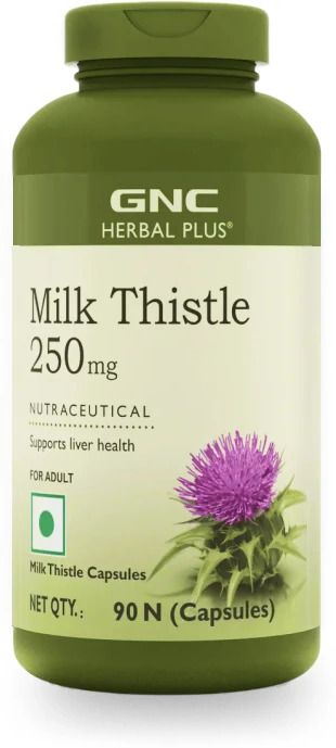 Herbal Plus Milk Thistle 250 mg Supports Healthy Liver Function-image-37