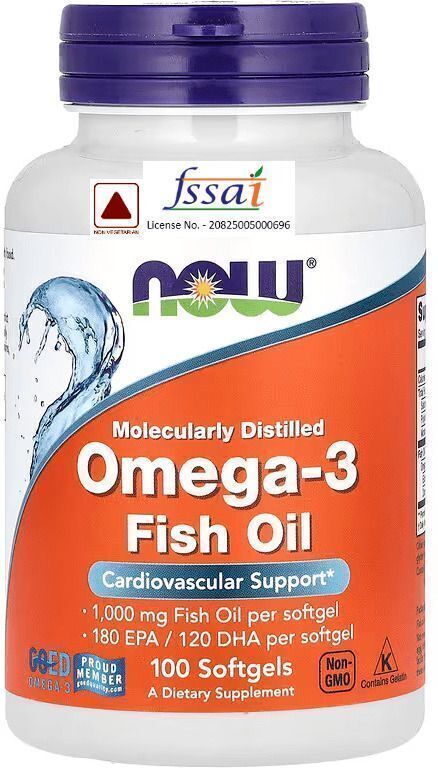 now foods Omega-3 Fish Oil Molecularly Distilled Softgels-picture-16