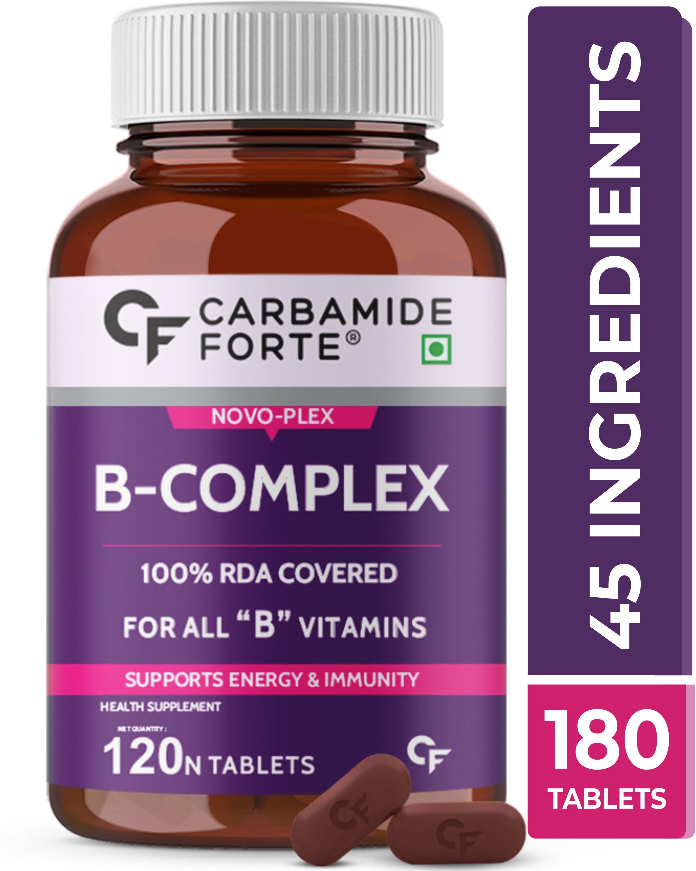 carbamide forte Vitamin B Complex tablets | B1, B2, B3, B5, B6, B9, Biotin & Vitamin B12 Tablets-picture-18