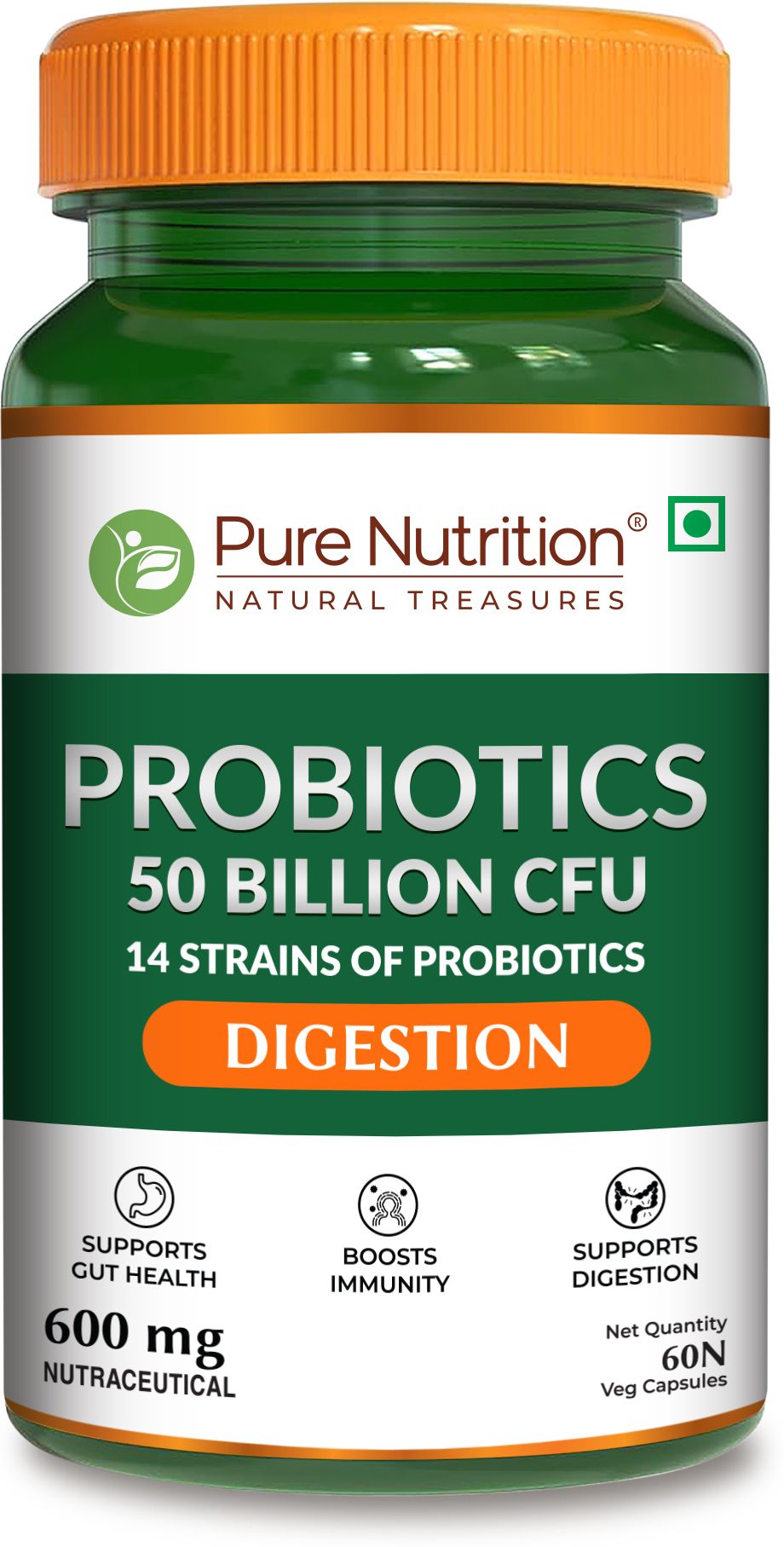 pure nutrition Probiotics 50 Billion CFU | 14 Strains Multi-Strain Probiotic-picture-13
