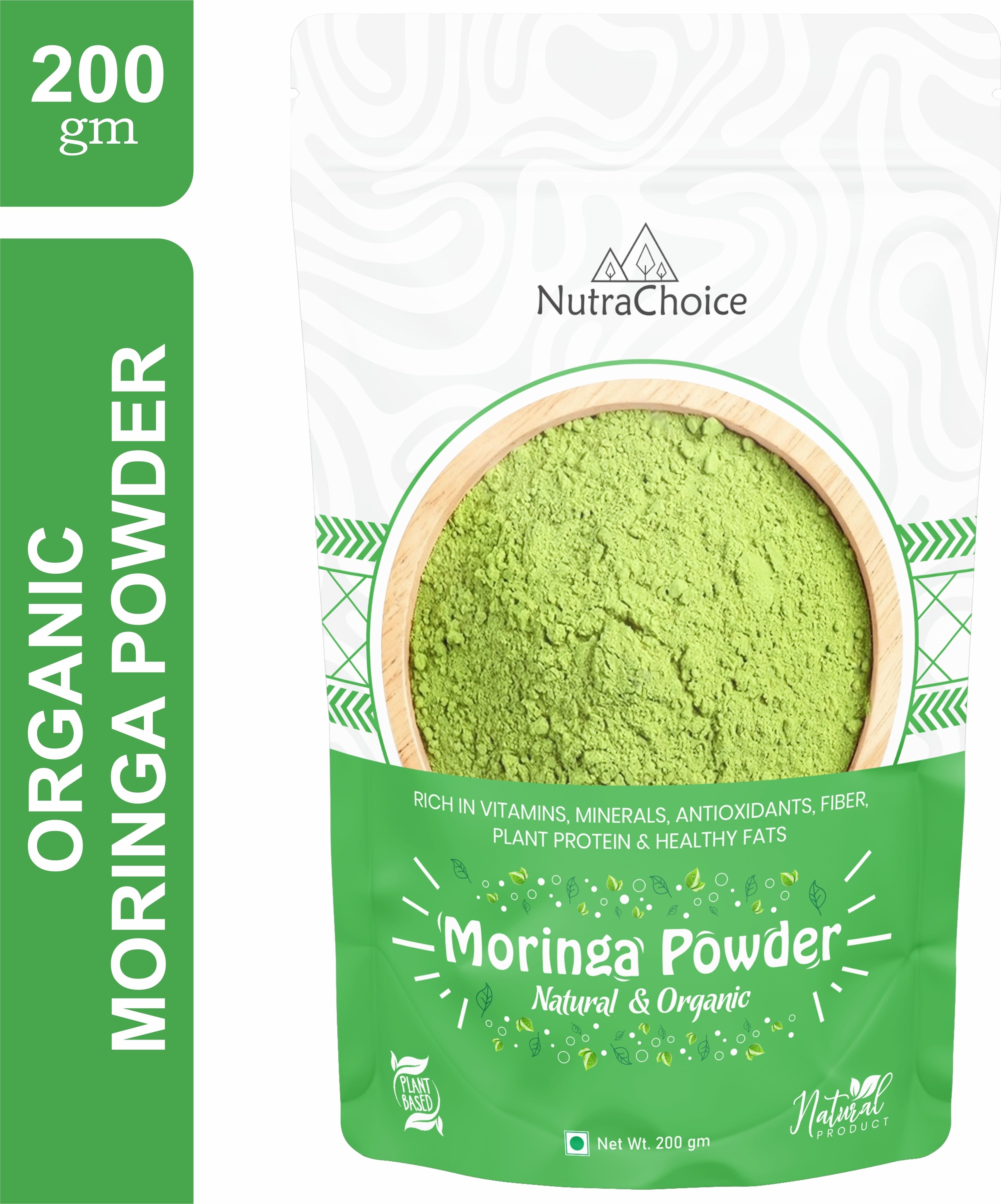 Organic Moringa Leaf Powder For Weight Loss, Powerful Vitamins & Antioxidants