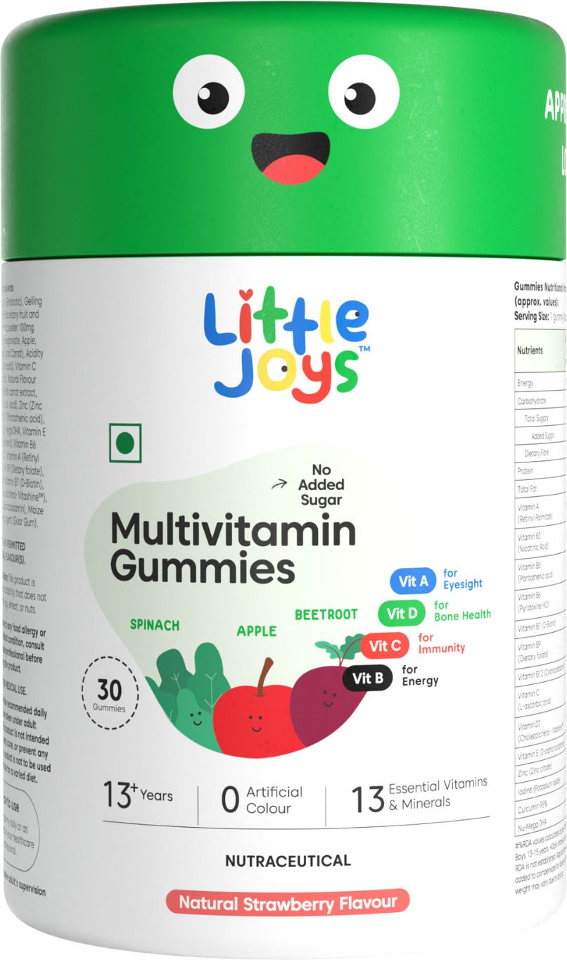little joys Multivitamin Gummies for Kids 13+ years | Strawberry Flavor | Boosts Immunity-picture-10