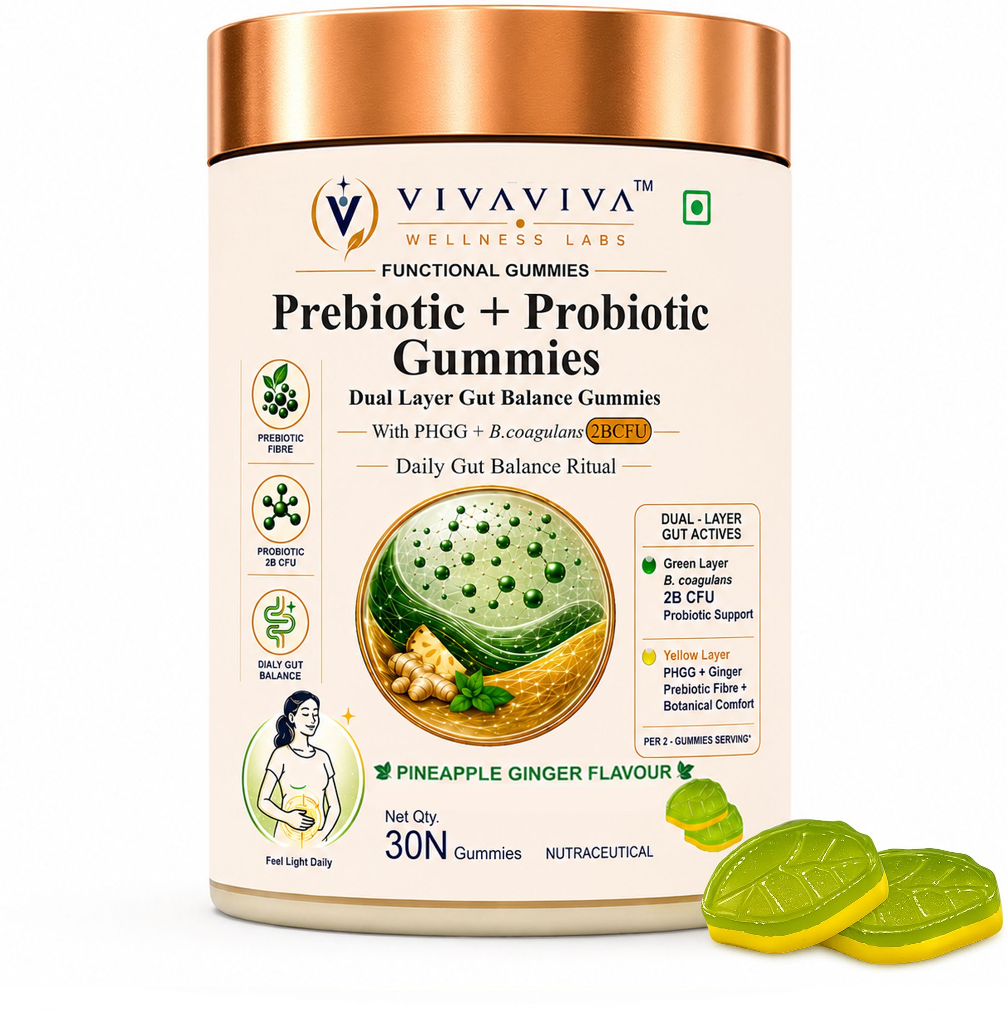 Probiotic with Prebiotic Gut Health Supplement for Men & Women | 2 Billion CFU-image-27