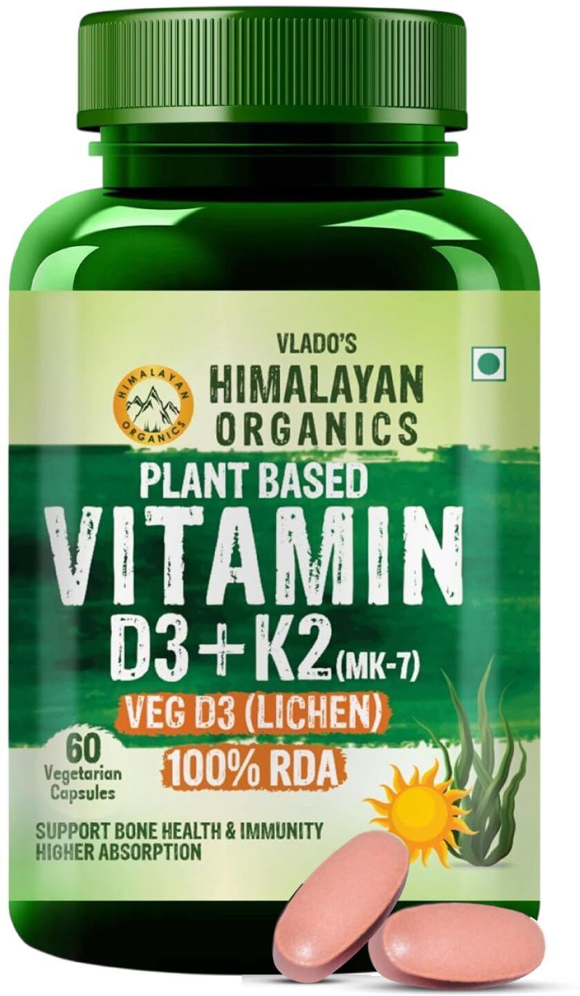 vlado's himalayan organics Vitamin D3 K2 MK7 | Plant Based Veg Vitamin D3 Tablets For Men & Women-picture-15