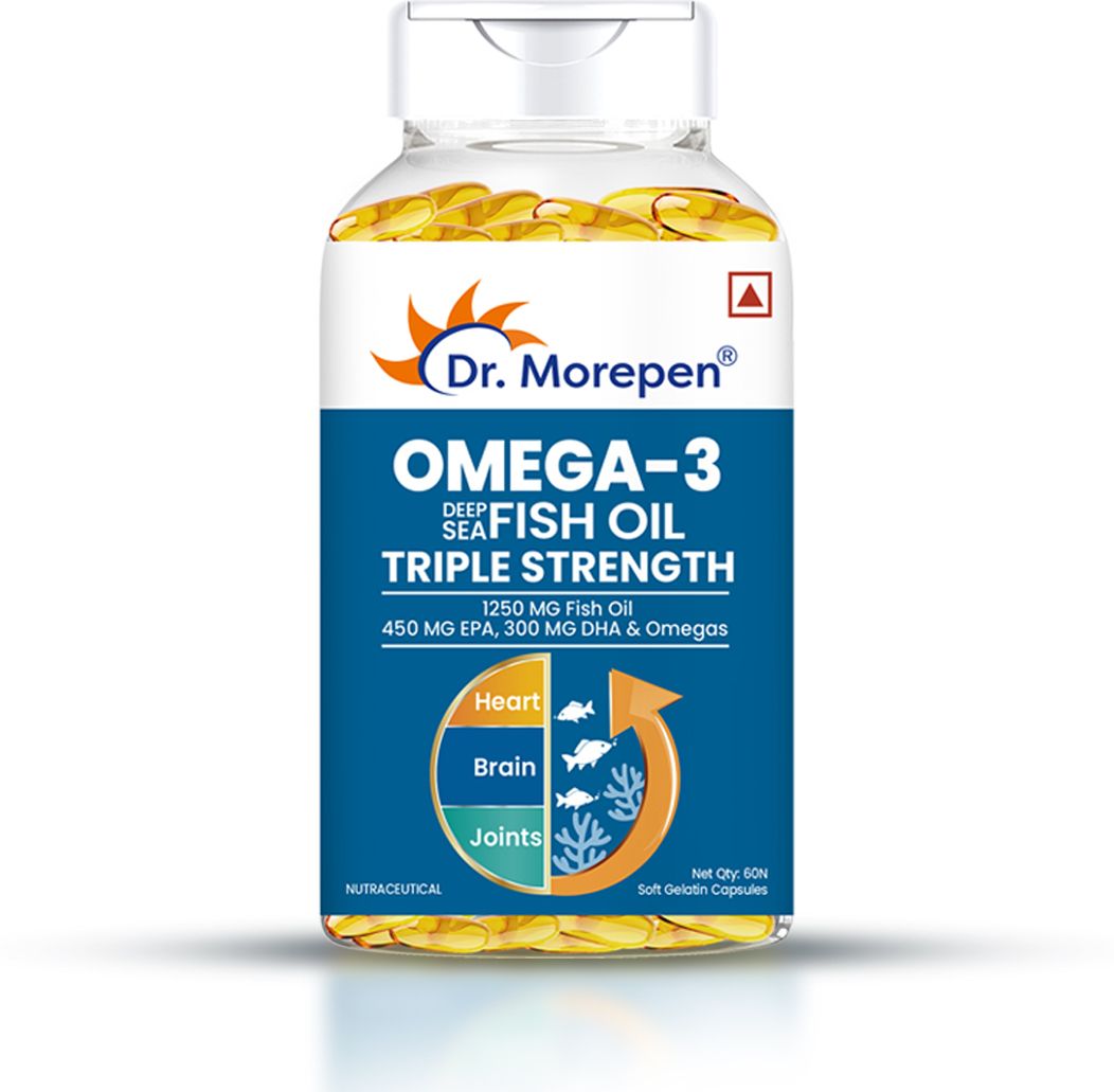 dr. morepen Omega 3 | Triple Strength 1250mg Fish Oil | High DHA & EPA 900mg | No Fishy Burps-picture-7