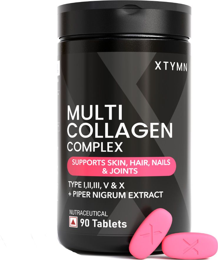 Multi-Collagen Complex Tablets - Hydrolyzed Peptides with 5 Types of Collagen-image-1