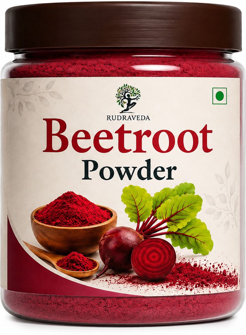 rudraveda Organic Beetroot Powder for Drink | Beetroot Powder for Face, Hair Pack & Skin-picture-21