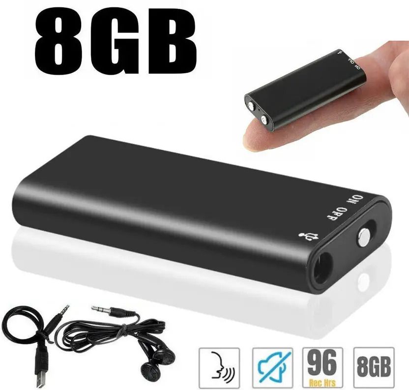 PERAMISYM Compact Voice Spy Device – 8GB Recording Memory 8 GB Voice Recorder-image-49
