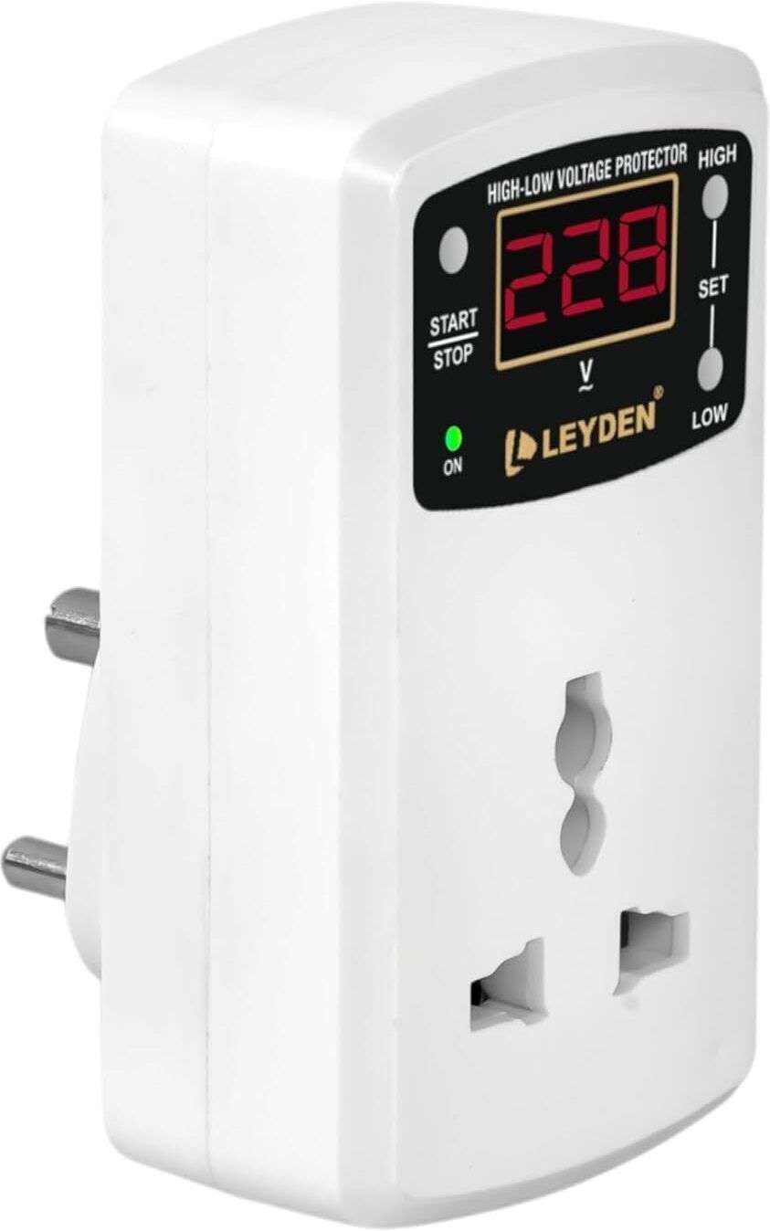 leyden LE-LVP 6A, 220VAC, Digital Under-Over Voltage Protector Plug Socket, Adjustable Hi-Low Voltage Cut off Auto Re-Connect 30 Seconds, for TV, CCTV, FRIDGE, ETC.-picture-18