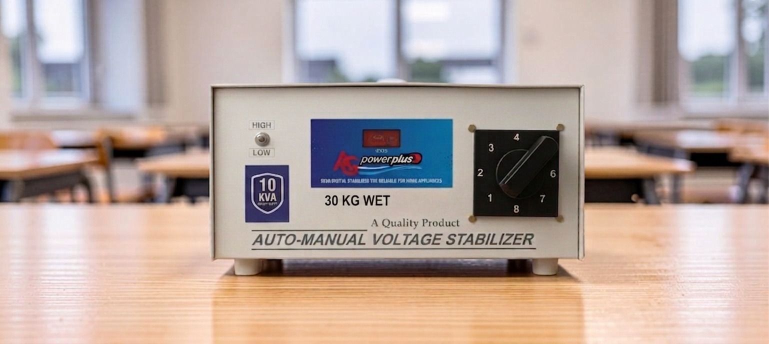 PowerPlus 10 KVA Voltage Router Stabilizer | 150V to 300V Working Range | Heavy Duty Mainline Stabilizer with LED Display & Bypass Switch-image-12