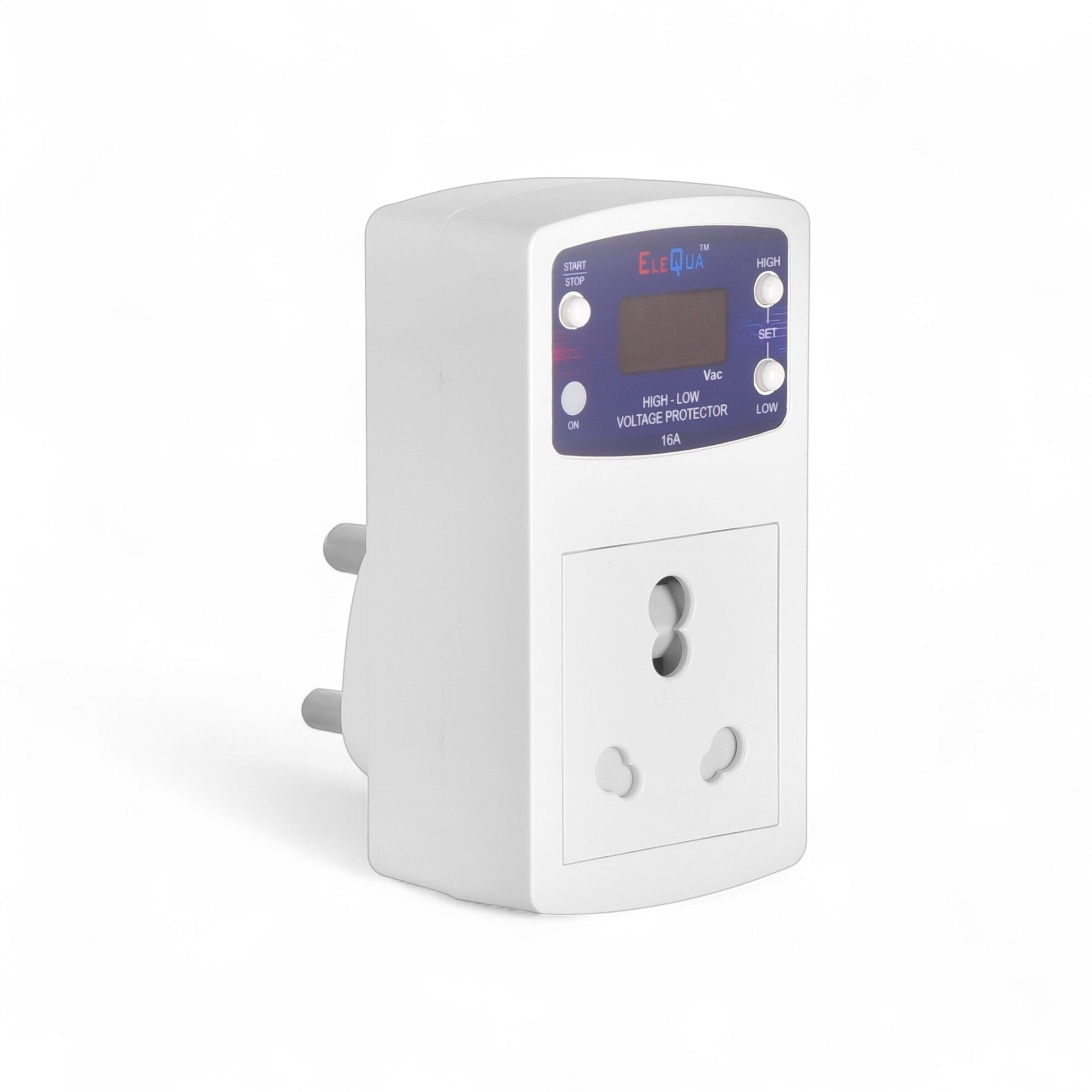 16 Ampere Digital High, Low Voltage Cutoff/Protector(Adjustable setting) Plug Socket & Surge Protector Up To 4000 Volt ,Model:-HLVP-16A-image-22