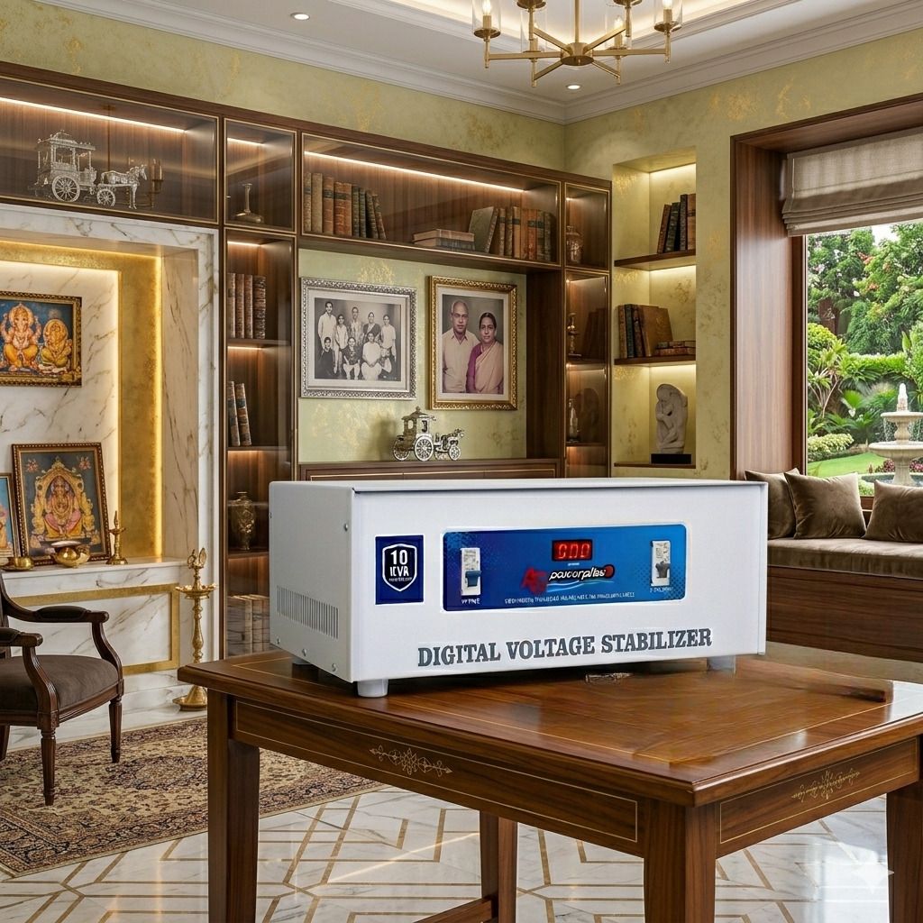 Smart 10 KVA (Copper) Stabilizer | 190V–440V Range | Digital Display | Heavy Duty Mainline Stabilizer with LED Display & Bypass Switch-image-38