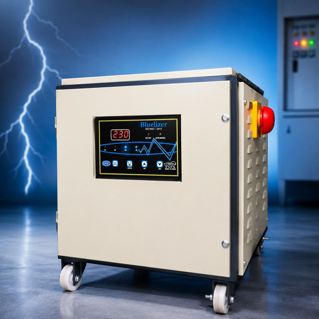 10 KVA Servo Voltage Stabilizer | Wide Input 100 V–300 V | Copper Winding | | High / Low Cut Off & Overload Protection | Heavy Duty | High Accuracy ±1%-image-13