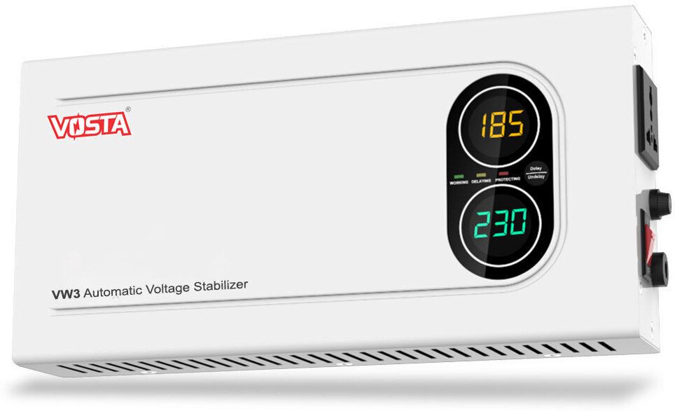 VW3 Digital Stabilizer for Treadmill and Home Use Appliances | 3KVA Automatic Voltage Stabilizer-image-17