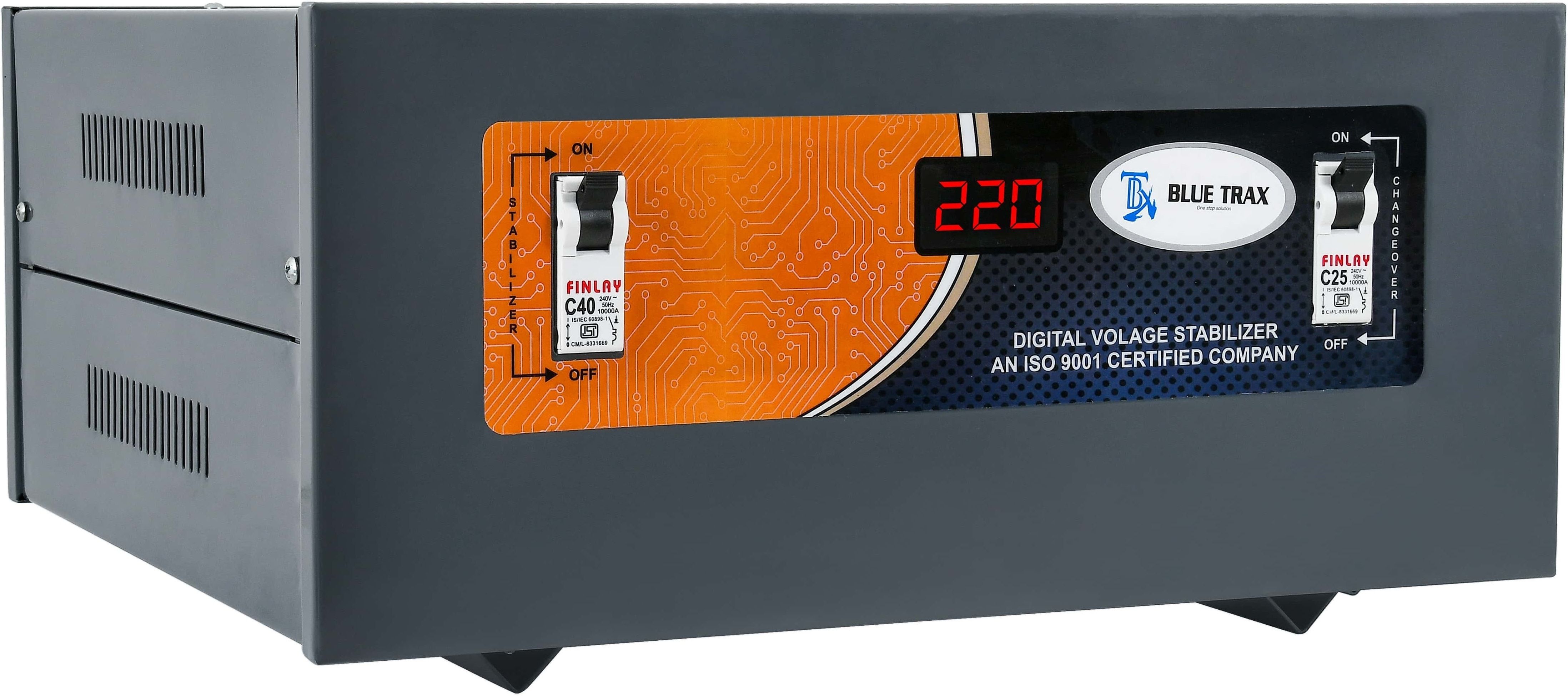 blue trax Mainline Table Top Digital Home Multipurpose Use 5 KVA Heavy-Duty 4000W 130-280V Voltage Stabilizer-picture-11
