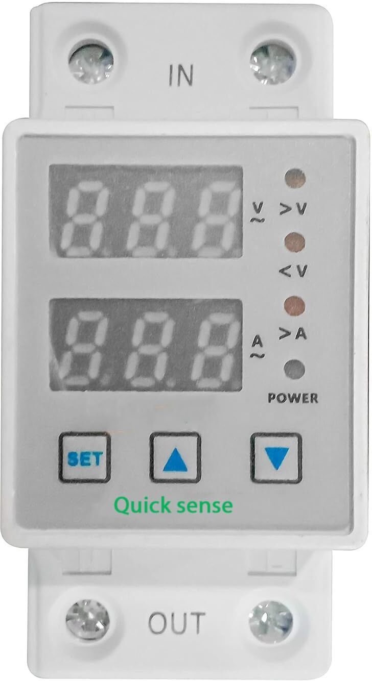 DIN rail digital voltage and current protection relay, dual display Digital Voltage & Current Protection Relay (DIN Rail Mounted)-image-20