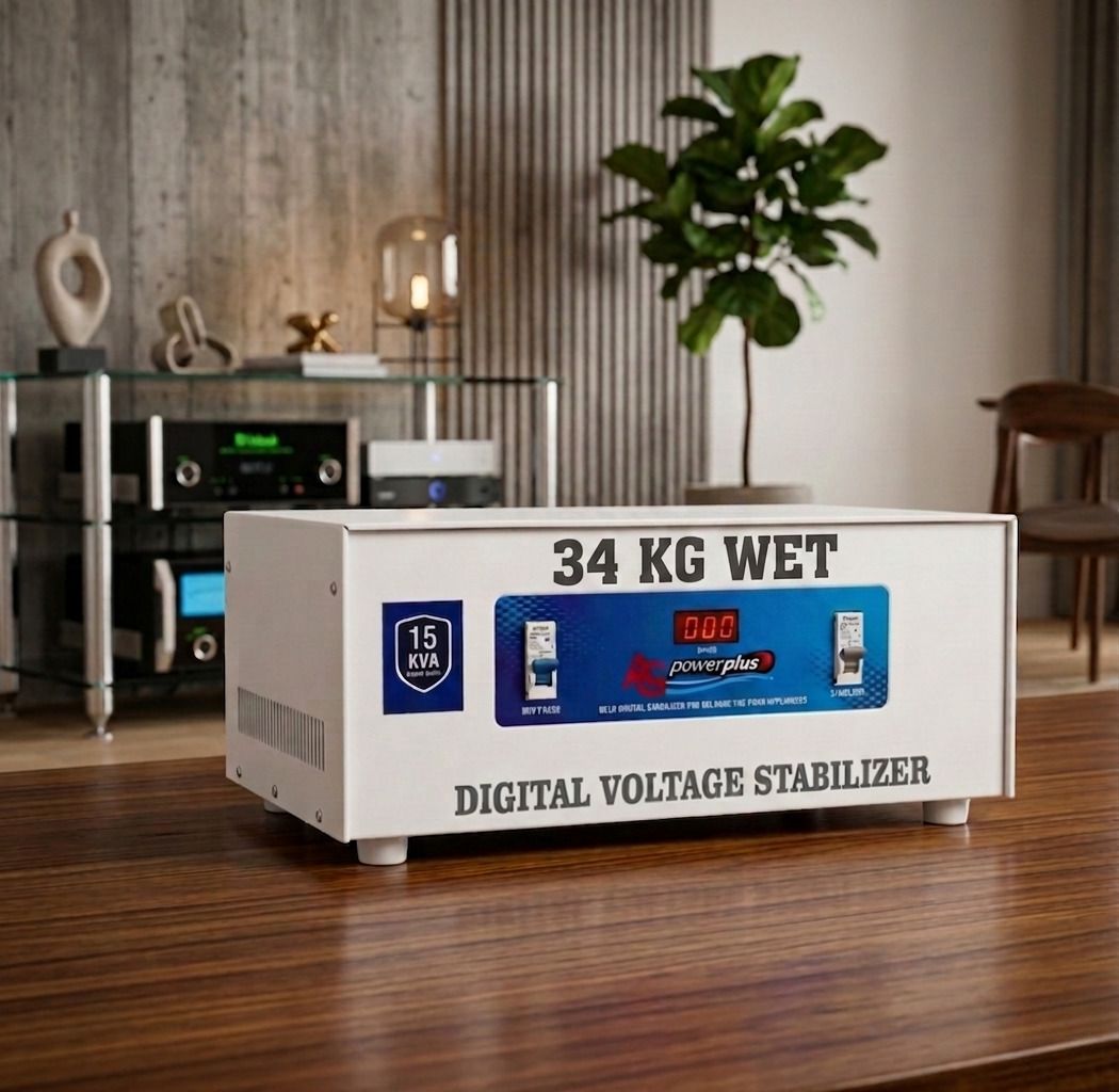 ag power plus 15 KVA Digital Voltage Cooper Stabilizer for Home & Heavy Duty Appliances | Wide Input Range 110V–300V | Display with High Voltage Protection-picture-32