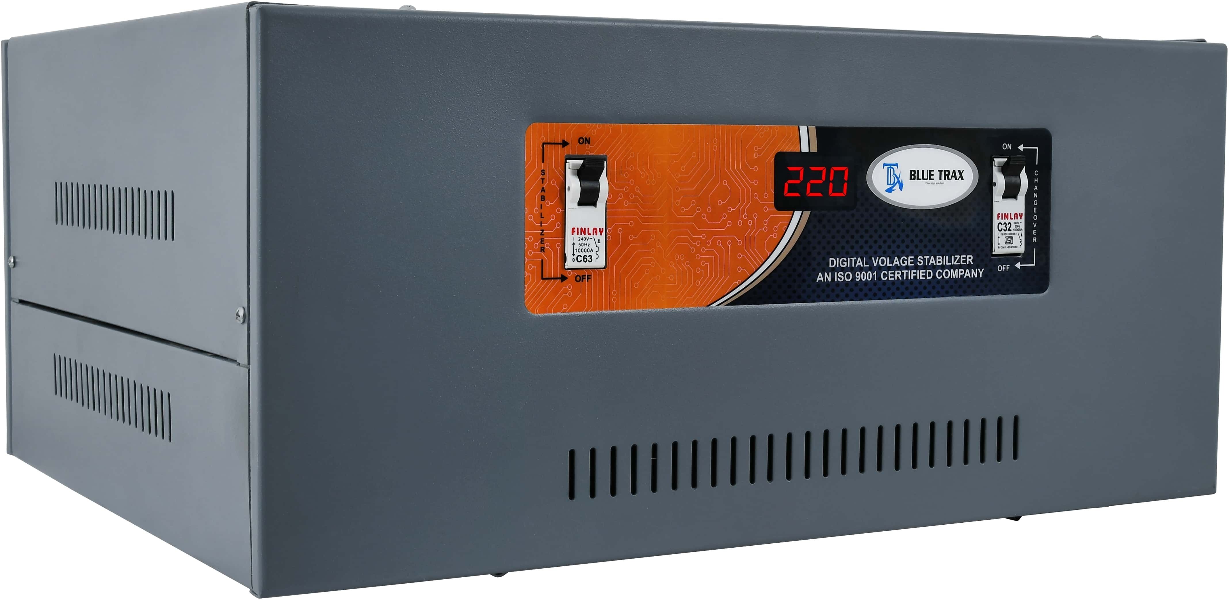 blue trax Digital Mainline Table Top Home Multipurpose 15 KVA Heavy-Duty 12000W, 130V-280V Voltage Stabilizer-picture-24