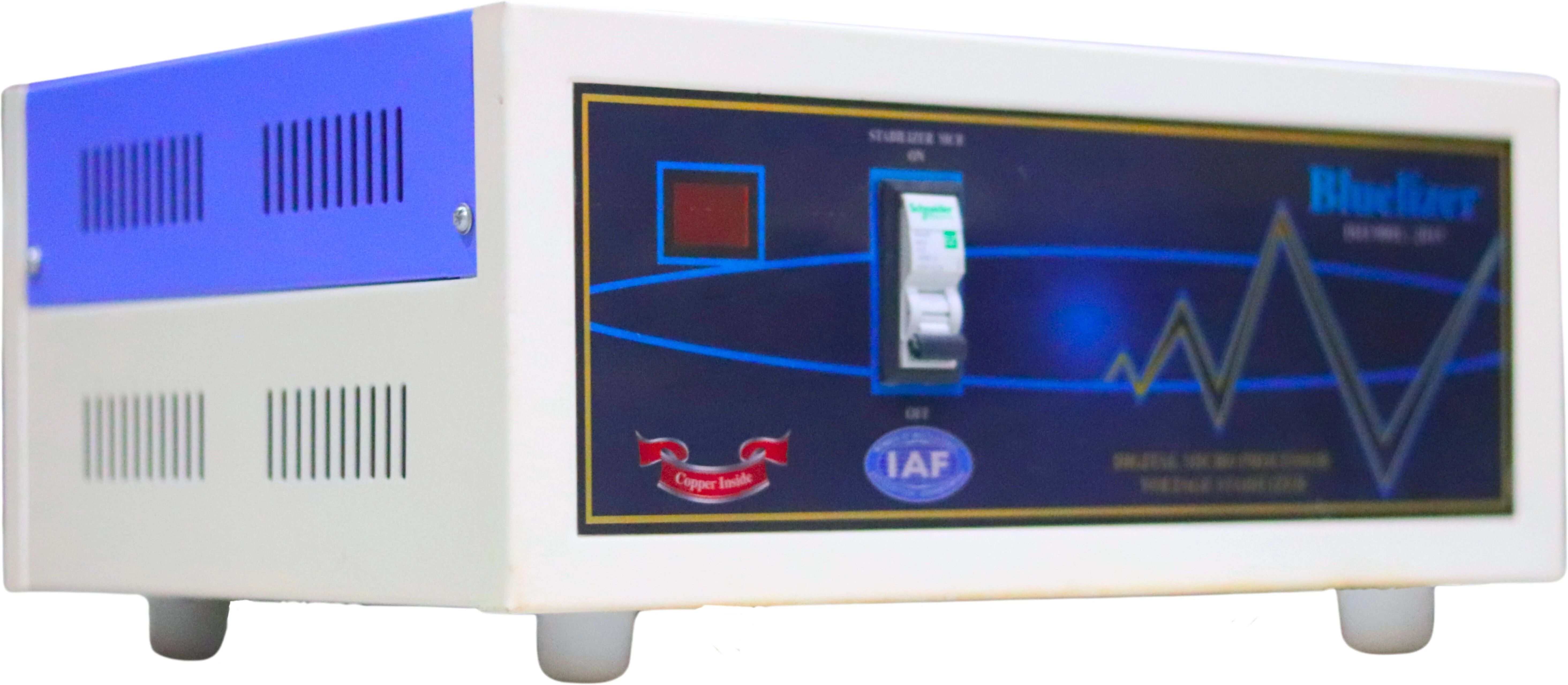 bluelizer 6 KVA MAINLINE STABILIZER WORKING RANGE (60 V - 300 V ) WITH HIGH / LOW CUT OFF INDIA'S FIRST STABILIZER-picture-22