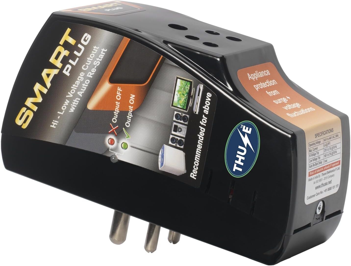 Smart Plug 6A Voltage Protector for TV and Home Devices 4000V Pin Type-image-39