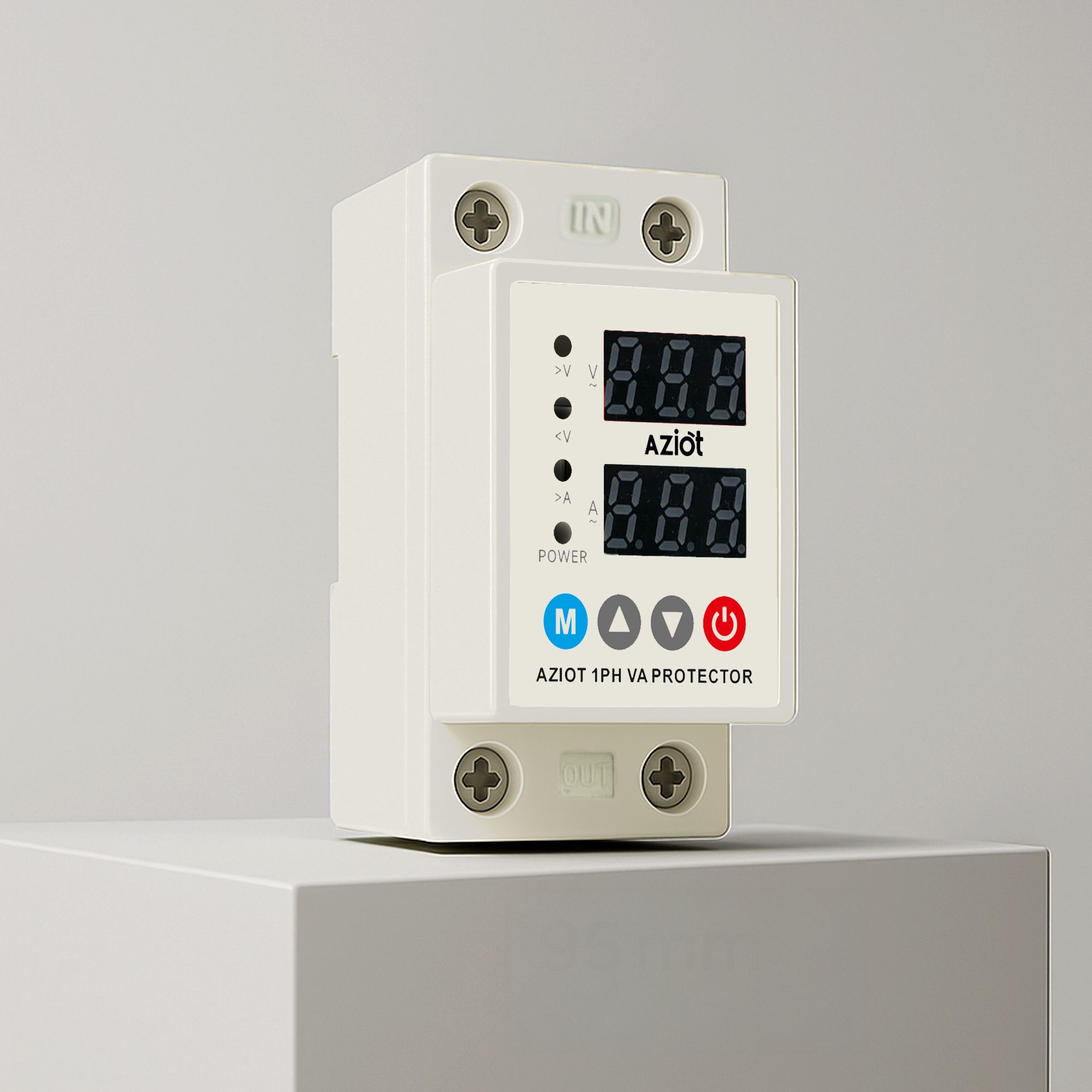 AZ1PVA1 Over/Under Voltage Protection 220V, 63A with Auto Re-Connect LED Display-image-4