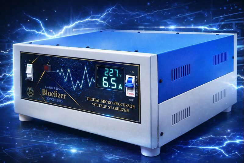 10KVA (80- 300)V Mainline Voltage Stabilizer with In-Display Ampere Meter Copper Wired | |High/Low Cut Off | 2 Year Warranty|-image-27