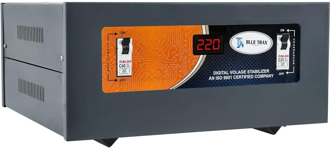 blue trax Automatic Table Top Digital Stabilizer (3 KVA 2400W 130V- 280V) Voltage Stabilizer image 1