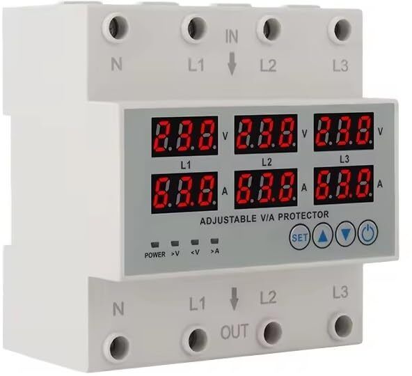 3-Phase Automatic Over/Under Voltage Protector with Auto-Reconnect Voltage Guard-image-21