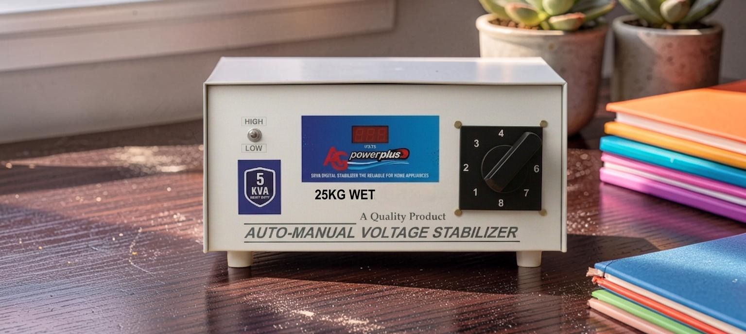 ag power plus 5 KVA Digital Voltage Stabilizer | Wide Range 150V–300V | Heavy Duty Mainline Stabilizer with LED Display & Bypass Switch-picture-32
