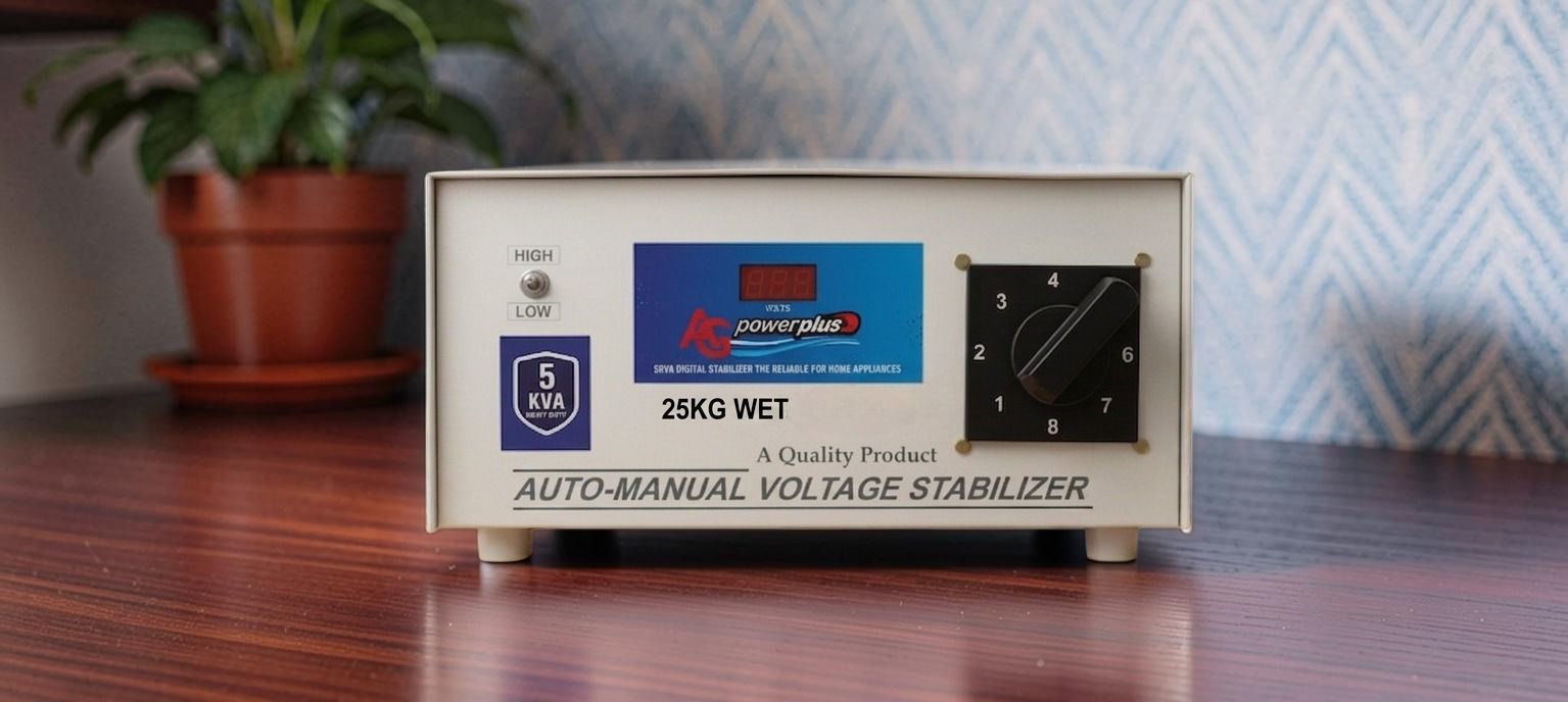 5KVA Voltage Router Stabilizer 90V–300V Working Range | Digital Display Heavy Duty Mainline Stabilizer with LED Display & Bypass Switch-image-37
