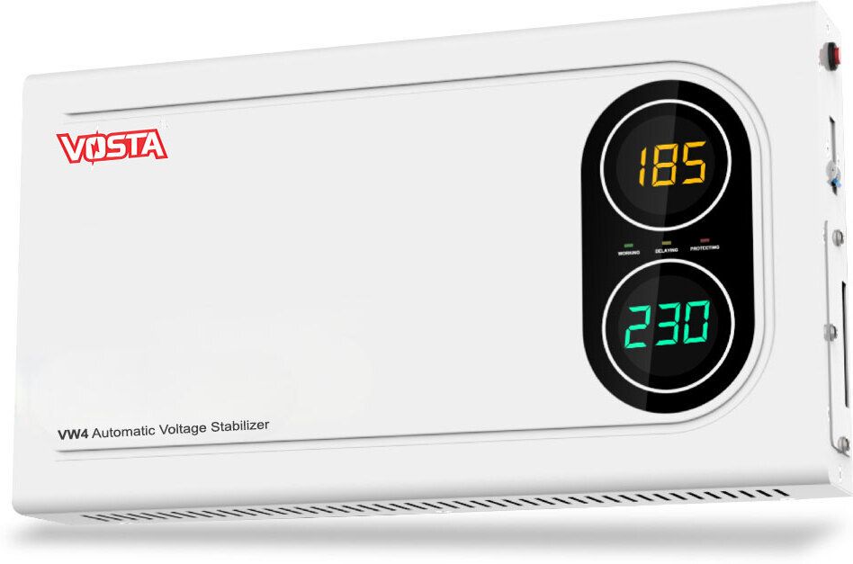 VW4 Digital Stabilizer for Treadmill and Home Use Appliances | 4KVA Automatic Voltage Stabilizer-image-16